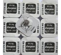 Energizer 377-376 SR626SW/SR626W Lot de 10 piles boutons sans mercure à l'oxyde d'argent pour montre