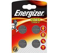 Energizer 4 piles boutons lithium 3V CR 2016 (lot de 2)