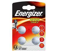 Energizer 4 piles boutons lithium 3V CR 2025 (lot de 2)