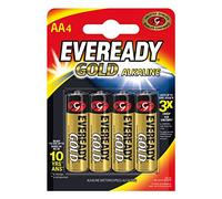 Energizer 635267 - Batterie - Eveready Or Chromé Alkaline AA Mignon/LR6, Lot de 4