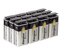 12x Energizer Industrial Batteries 9 Volts Alcaline Bulk, 6LR61, 623866 6LR22