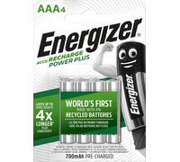 Energizer Recharge Power Plus (4 pcs, AAA, 700 mAh, Batterie), Batterie + chargeur