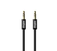 Energizer - Adaptateur Audio Jack/Jack - Câble Stéréo Universel pour Équipements Audio - Noir