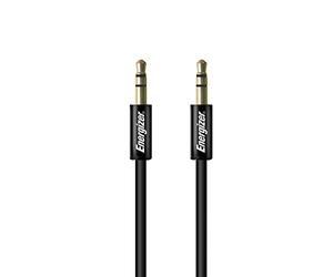 Energizer - Adaptateur Audio Jack/Jack - Câble Stéréo Universel pour Équipements Audio - Noir