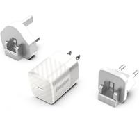 Energizer Adaptateur secteur USB-C 20 W avec prise UE/UK/US - Blanc