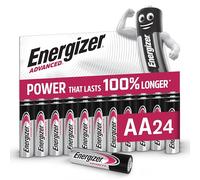Energizer Piles Alcalines AA 1,5V, Pack de 24 Piles Premium Longue Durée, Technologie Avancée, Haute Performance, Fiables pour Télécommandes, Jouets, Appareils Électroniques, Durabilité Maximale