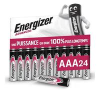 Energizer Piles Alcalines AAA 1,5V, Pack de 24 Piles Premium Longue Durée, Technologie Avancée, Haute Performance, Fiables pour Télécommandes, Jouets, Appareils Électroniques, Durabilité Maximale