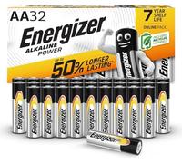 Energizer Piles AA, Alkaline Power, Lot de 32, Pile alcaline