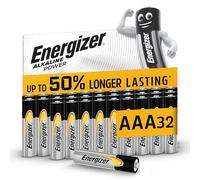 Energizer Alkaline Power - Piles AAA (Lot de 32) - Alcaline 1,5V - Énergie Longue durée - Idéales pour Les appareils du Quotidien - Emballage 100% Recyclable - Conservation 7 Ans [Exclusivité Amazon]