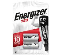 ENERGIZER Batterie au lithium CR123A 3 V 2-Blister