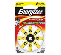 Energizer Batterie d'aide auditive Zinc-Air 10 1,4 V Pack de 8