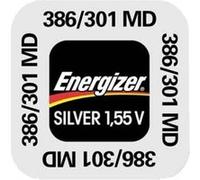 ENERGIZER Blister de 1 Pile Oxyde d'Argent pour montres 386/301 SR43W 1,55V Argent