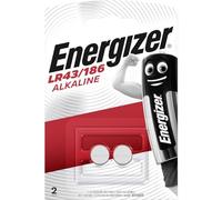 Energizer - Piles bouton LR43 (186/V12GA) Alcalines 1,5 V - Pack de 2
