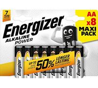 ENERGIZER Blister de 8 Piles Alcaline Power LR6 AA