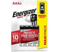Energizer – Piles alcalines ENR Max E92 AAA – Blister de 8