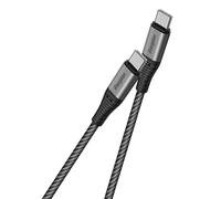 Energizer - Câble de Charge USB-C/USB-C 100 W - Câble pour Chargeur Long - Ultra-Rapide - Noir