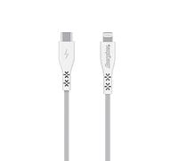 Energizer - Câble Lightning/USB-C 1,2 m - Câble de Charge iPhone, iPad, iPod - Ultra-Solide - Garanti à vie Blanc