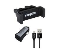 ENERGIZER CAR KIT 1A Clipped +MicroUSB Cable Black