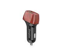 Energizer Chargeur allume‑cigare 38W Ultra rapide – USB‑C 20W PD + USB‑A 18W QC3.0 – Ronce de Noyer