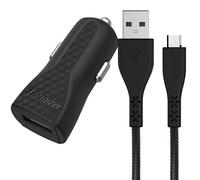 ENERGIZER Chargeur Allume-Cigare USB-A 5W 1A HardCase avec Câble MicroUSB Noir