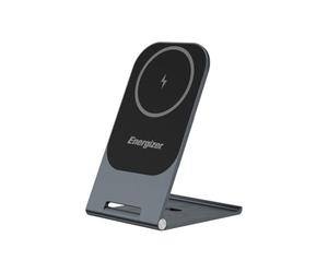 ENERGIZER Chargeur sans Fil Induction aluminium Stand Wireless Support de Charge Pliable Rapide 15 W, certifié Qi Double Modes de Charge pour iPhone 16 15 14 13 12 Pro Max XR Plus Samsung S23 (WCP102)