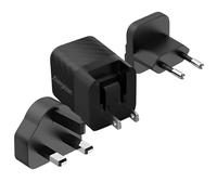 ENERGIZER Chargeur Secteur GaN 4A USB-C 20W Multiprise EU / UK / US Noir