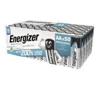 50 Piles Alcalines AA / LR6 Energizer Max Plus