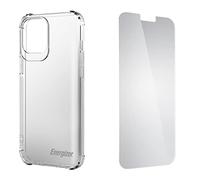 Energizer - Coque iPhone 12 & 12 Pro Antichoc Transparente + 1 Ecran de Protection - Protection Jusqu'à 1,2 m