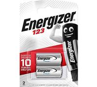 Energizer Piles CR123 (CR17345) Lithium 3 V 1500 mAh - Lot de 2