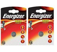 Energizer Piles bouton CR1620 Lithium 3 V pour clés de voiture Lot de 2