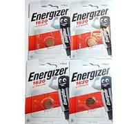 ENERGIZER CR1620 Lot de 4 piles bouton Lithium 3 V