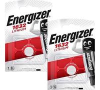 ENERGIZER Cr1632 DI1632 Lot de 2 piles boutons au lithium pour clés de voiture 3 V
