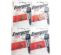 ENERGIZER CR1632 Lot de 4 piles lithium 3 V pour clé de voiture Dl1632