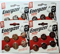 Energizer CR2032 3 Volt Pile Batterie Rechargeable, 4Units de 2032 6-Count