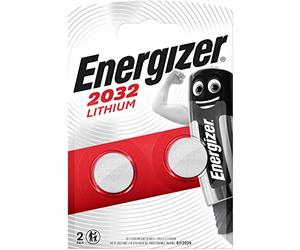 Energizer CR2032 Lot de 2 Piles Bouton au Lithium 3 V