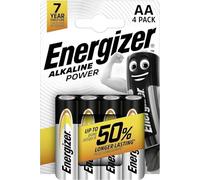Energizer Piles alcalines Alkaline Power E300132907 AA (LR6) 1,5 V – Pack de 4