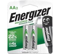Energizer Energizer_AAX2_1500 mAh Recharge Power Plus AA Nh-15Bp2 Lot de 2 Piles
