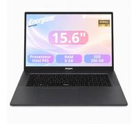 Energizer EnergyBook 15.6 Pouces FHD PC Portable (Intel P6500Y, RAM 8Go, SSD 256Go, Intel UHD Graphics 615, Windows 11 Home) - Clavier QWERTY, Gris Foncé