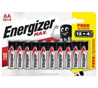 Energizer ENR Max Alk AA BP16 12+4 BR Piles