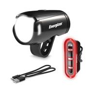 Energizer - Ensemble de Feux de vélo Avant et arrière Rechargeables 100 | lumens, Feux USB, LED imperméables Avant et arrière pour pour la Conduite Nocturne.