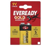 Energizer Eveready Gold Batterie à Usage Unique, 9 V, alcaline, 9 V, 9 V, 1 pièce