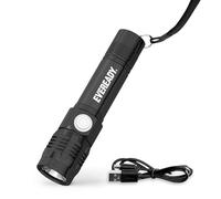 Energizer Eveready Torche LED Rechargeable Très Brillante, Étanche Flashlight Outdoor Urgence Portable, Câble USB Inclus, Idéal Camping Randonnée Trekking