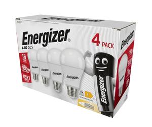 Energizer GLS ENGS14424 Lot de 4 ampoules LED de rechange Blanc chaud E27 100 W