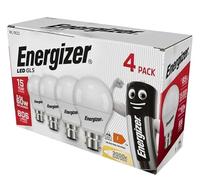 Energizer GLS Lot de 4 ampoules LED de rechange Blanc chaud B22 60 W