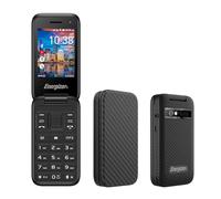 Energizer - Téléphone à Clapet 4G E282SC+ - Double SIM, Batterie 1400 mAh - Caméra 2 MP, Écran 2,8", Wi-FI, GPS - KaiOS - Débloqué Tous Opérateurs - Noir - Garantie 3 Ans