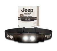 Energizer Jeep Hybrid Lampe frontale LED rechargeable en métal 2000 lumens Lampe frontale lumineuse avec source d'alimentation flexible pour toute aventure sur route ou hors route