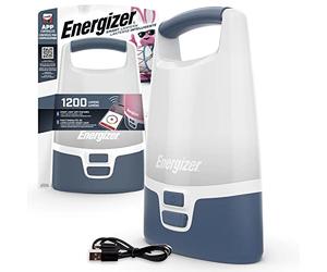 Energizer Lanterne LED multicolore intelligente, 1200 lumens, rechargeable, veilleuse intérieure et extérieure, lanterne de camping, lumière à 360 degrés (USB inclus)
