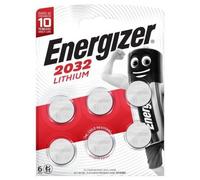 Energizer Pile bouton CR 2032 Lithium 240 mAh 3 V – Lot de 6