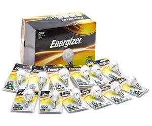 Energizer Lot de 12 ampoules LED GOLF 470 lm - Culot E14 blanc chaud 2700 K