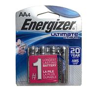 ENERGIZER Lot de 2 Blisters de 2 Piles Ultimate Lithium L91 AA Mignon LR6